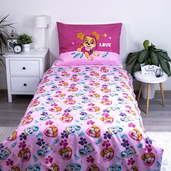 Enojna otroška posteljnina iz mikrovlaken 140x200 cm Paw Patrol  – Jerry Fabrics-image-2