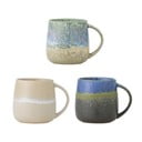 Modro-bež skodelice v kompletu 3 ks iz kamenine 460 ml Cloe – Bloomingville