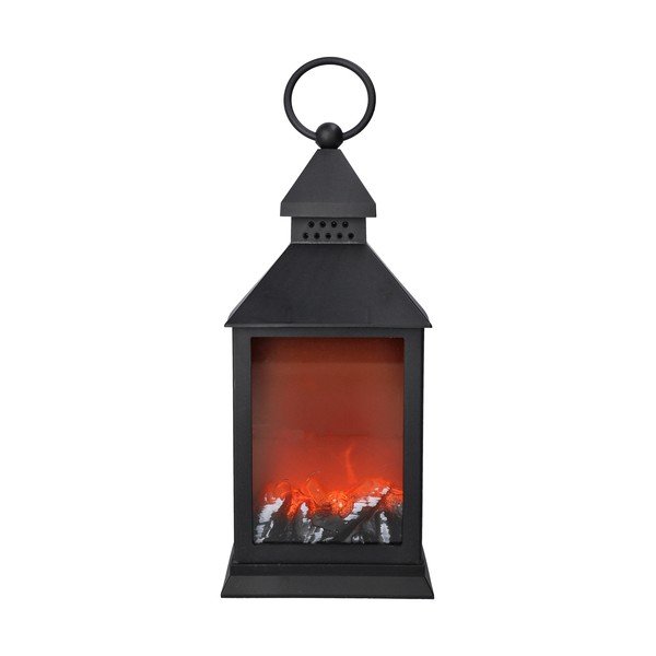 Črn LED kamin – Dakls