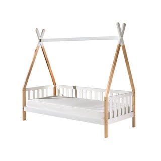 Bela otroška postelja Vipack Tipi , 90 x 200 cm