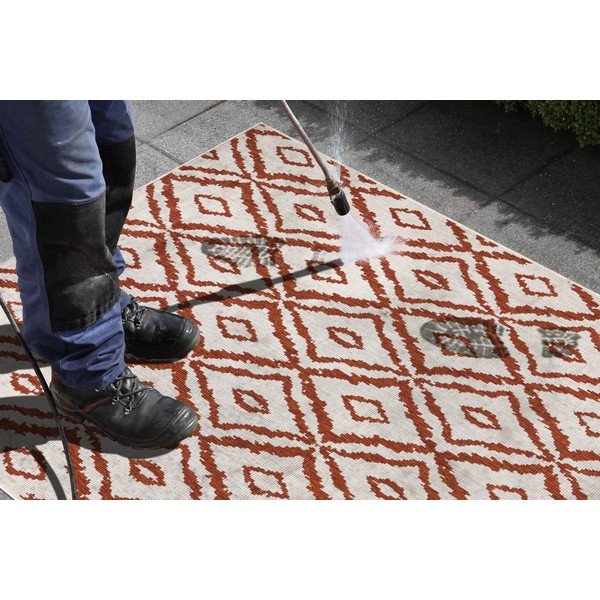 Rdeče-bela zunanja preproga NORTHRUGS Rio, 80 x 150 cm-image-1