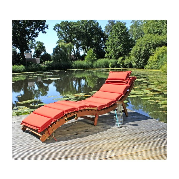 Vrtni zložljivi ležalnik iz evkaliptusovega lesa Garden Pleasure Nassau-image-3