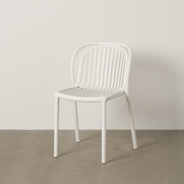 Bel plastičen jedilni stol Alia – Ixia-image-1