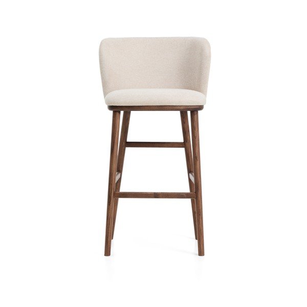 Bež oblazinjen barski stol (višina sedeža 75 cm) Ciselia – Kave Home-image-3