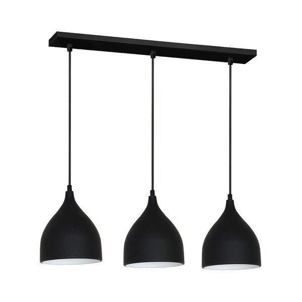 Črna viseča svetilka Evergreen Lights Suspension Alumi Trio