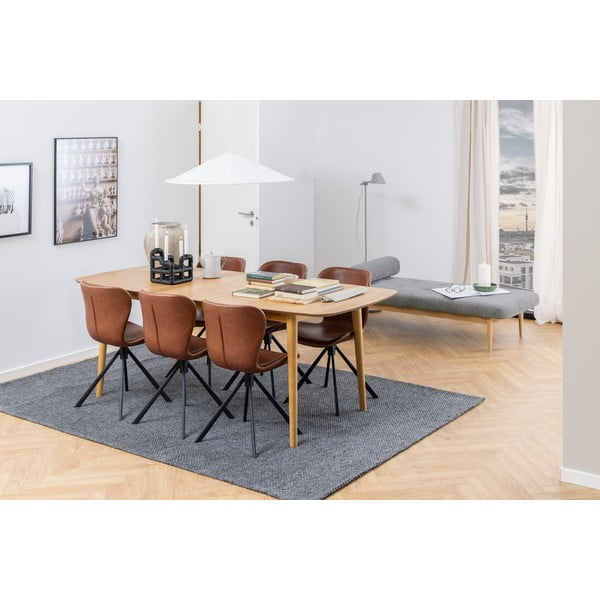 Raztegljiva jedilna miza s ploščo v hrastovem dekorju 180x90 cm Montreux - Actona-image-2