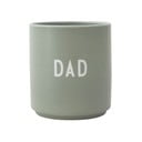 Zelena porcelanasta skodelica 300 ml Dad – Design Letters