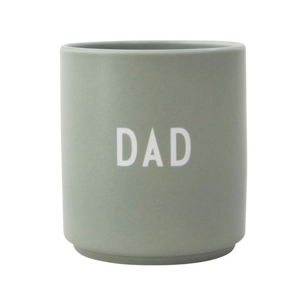 Zelena porcelanasta skodelica 300 ml Dad – Design Letters