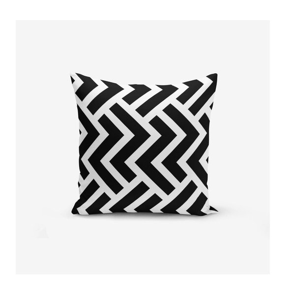 Komplet 4 prevlek za okrasne blazine Minimalist Cushion Covers BW Graphic Patterns, 45 x 45 cm-image-2