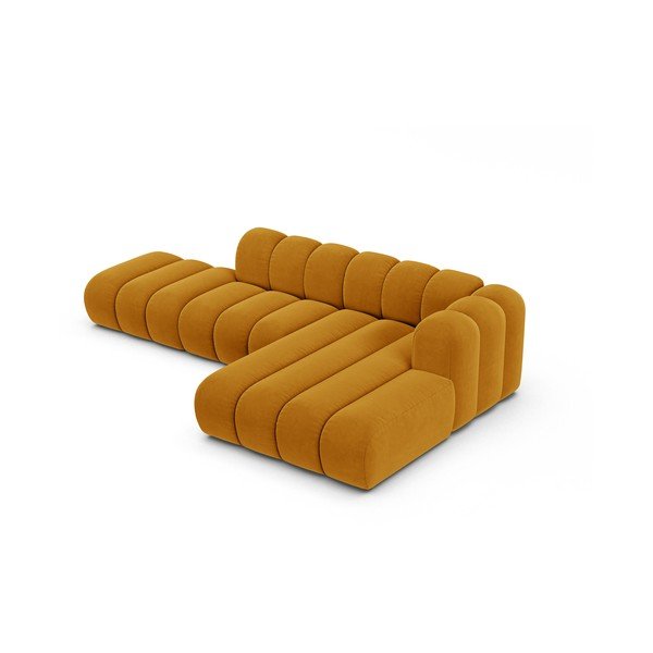 Rumena kotna sedežna garnitura (desni kot) Lupine – Micadoni Home-image-2