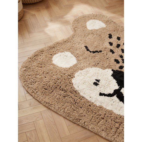 Svetlo rjava pralna/ročno tkana bombažna otroška preproga 93x120 cm Snuggle Bea – Hanse Home-image-2