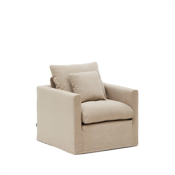 Bež prevleka 92 cm Nora – Kave Home-image-2