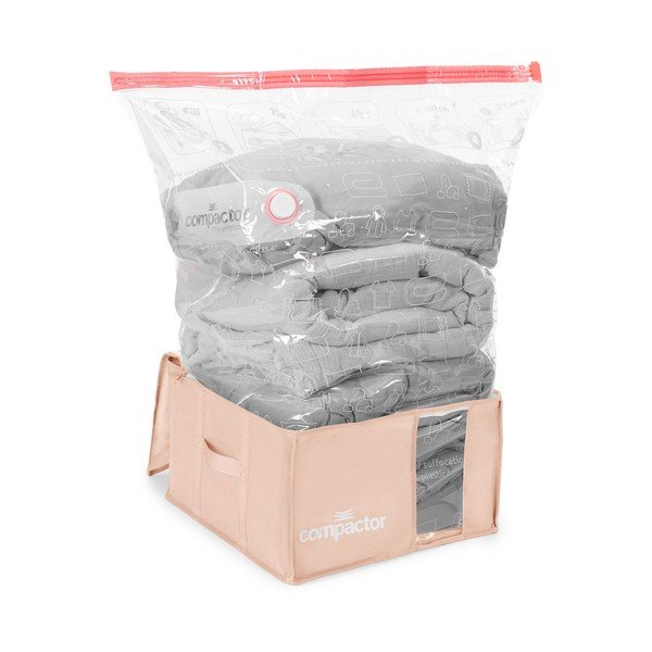 Vakuumska plastična škatla za shranjevanje oblačil 42x40x25 cm Pink Edition – Compactor-image-4