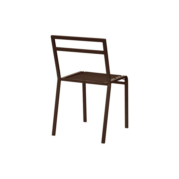 Temno rjav kovinski vrtni stol Oto – noo.ma-image-3