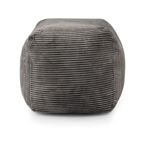 Modra vreča za sedenje iz rebrastega žameta Plus 70 Lounge – SLOWDOWN-image-3