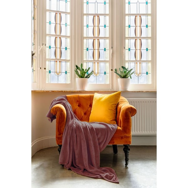 Bordo rdeče pregrinjalo iz mikropliša za zakonsko posteljo 220x240 cm Cosy – Tiseco Home Studio-image-1