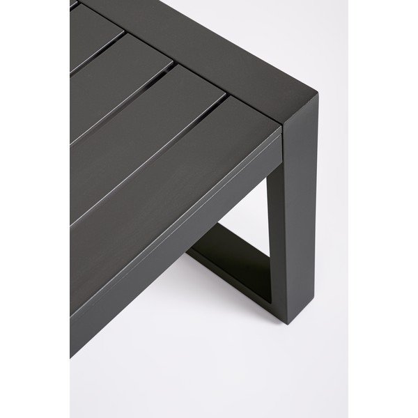 Antracitno siva aluminijasta vrtna garnitura za 4 osebe Hilde – Bizzotto-image-3