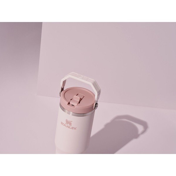 Svetlo rožnata termovka iz nerjavečega jekla 410 ml IceFlow™ Flip Straw 2.0 Tumbler Rose Quartz – Stanley-image-4