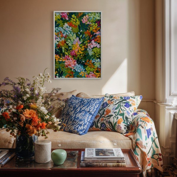 Tiskana slika z okvirjem 50x70 cm Vivid Meadow – Styler-image-1