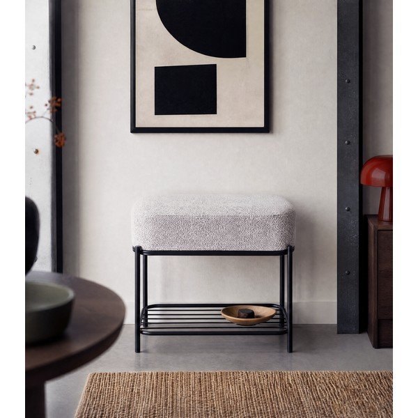 Svetlo siv tabure Milou – White Label-image-3