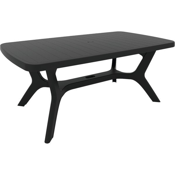 Temno siv vrtna miza Keter Baltimore, 177 x 100 cm