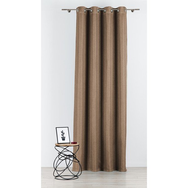 Rjava zavesa 140x260 cm Avalon – Mendola Fabrics-image-2
