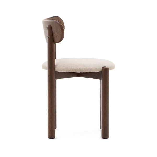 Rjavi/kremno beli jedilni stoli iz masivnega hrasta v kompletu 2 ks Nebai – Kave Home-image-4