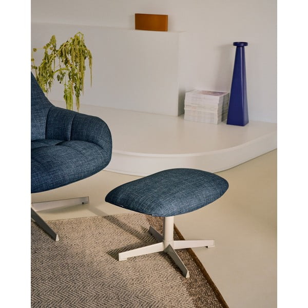 Prašno moder tabure Jaspe – Kave Home-image-1