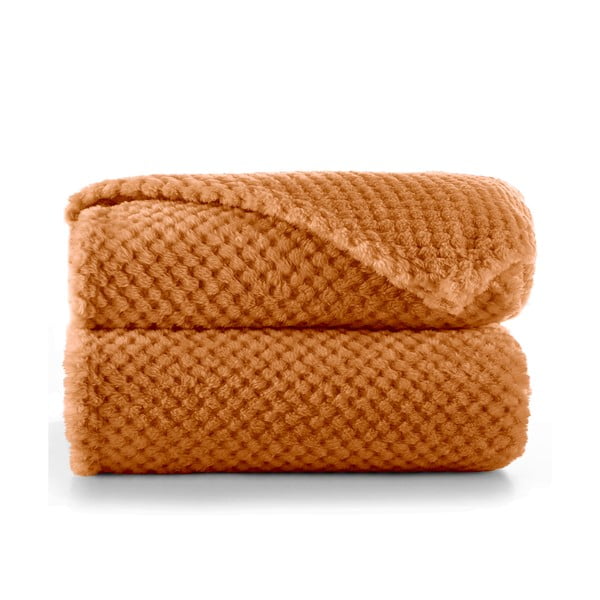 Temno oranžna odeja iz mikrovlaken DecoKing Henry, 220 x 240 cm-image-2