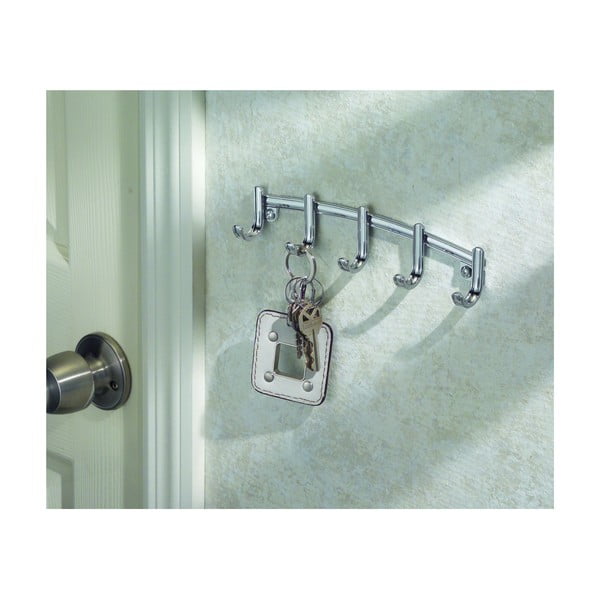 Kovinski obešalnik za ključe iDesign York Lyra, 21,5 x 4,6 cm-image-3