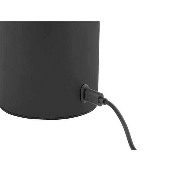 Črna LED zatemnitvena namizna svetilka s kovinskim in steklenim senčilom (višina 29,5 cm) Camp – Leitmotiv-image-3