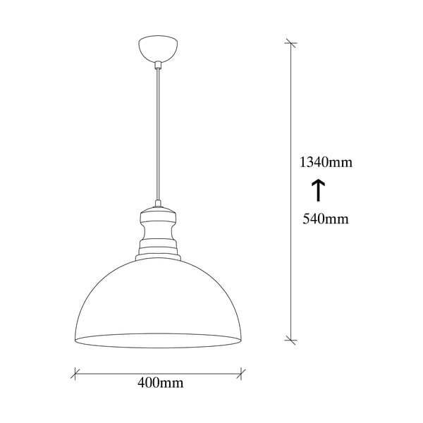 Viseča svetilka v zlati barvi s kovinskim senčilom ø 40 cm Vamp – Opviq lights-image-4