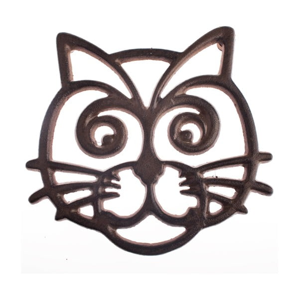 Podloga za lonec iz litega železa v obliki mačke Dakls Rustico