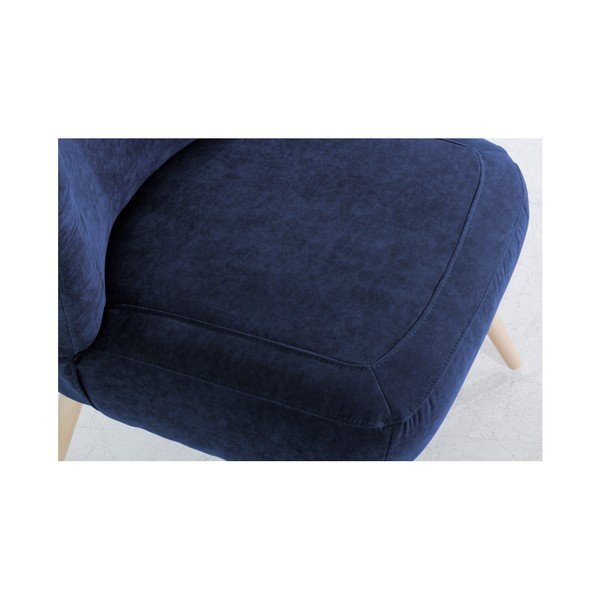 Temno moder fotelj Max Winzer Sari Velur-image-4