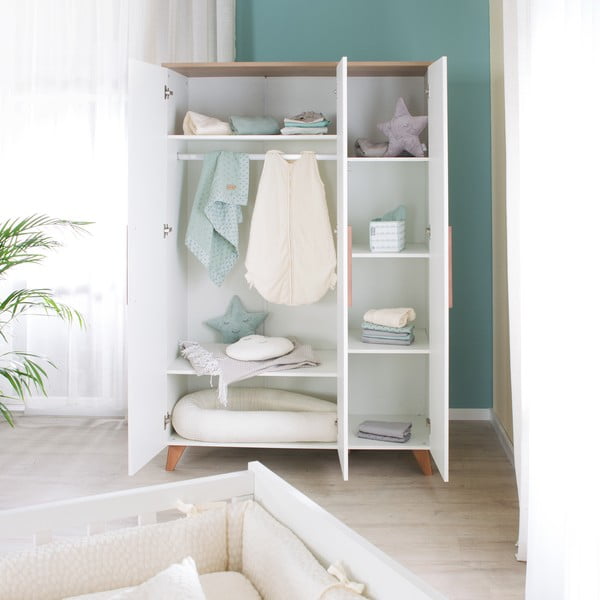 Bela otroška garderobna omara 118x190 cm – Roba-image-1