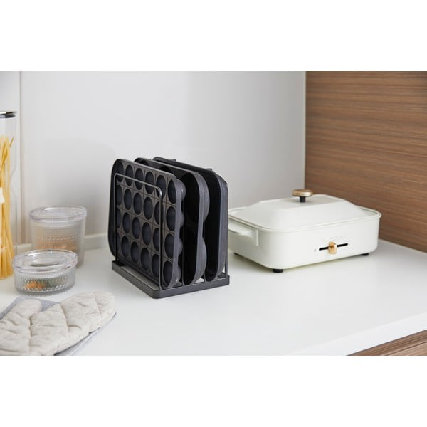 Črn kovinski organizator Yamazaki Tower-image-3