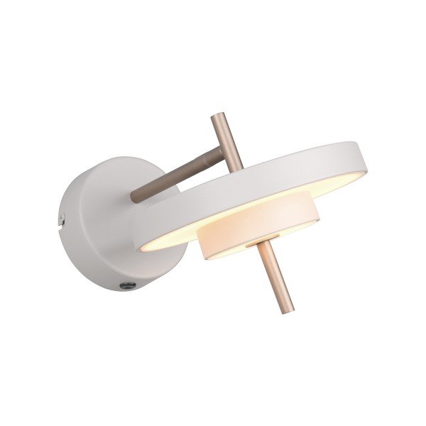 Slonokoščena LED stenska svetilka z upogljivo konstrukcijo/zatemnitvena ø 20 cm Keaton – Trio-image-4