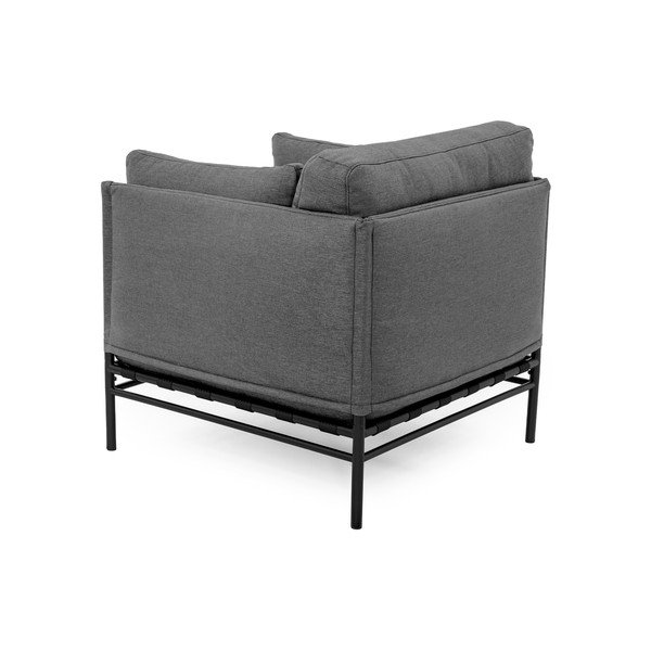 Temno siv oblazinjen vrtni fotelj Dandy – Sit Sit-image-4