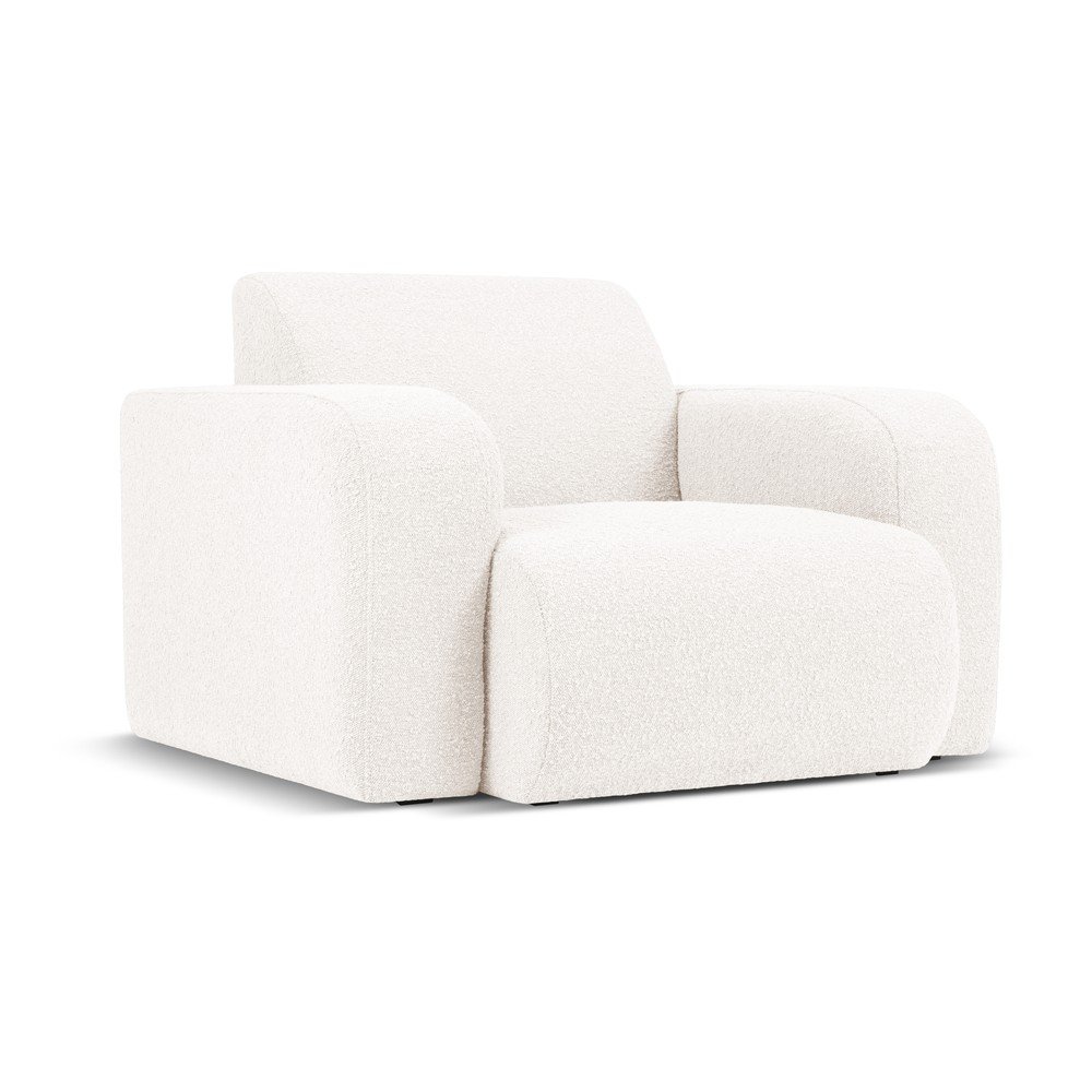 Bel fotelj iz tkanine bouclé Molino – Micadoni Home