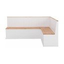 Bela obojestranska kotna klop iz masivnega bora Støraa Silas