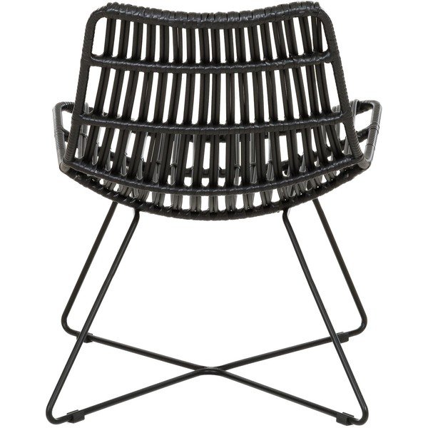 Črn stol iz poliratana Costa - Westwing Collection-image-4