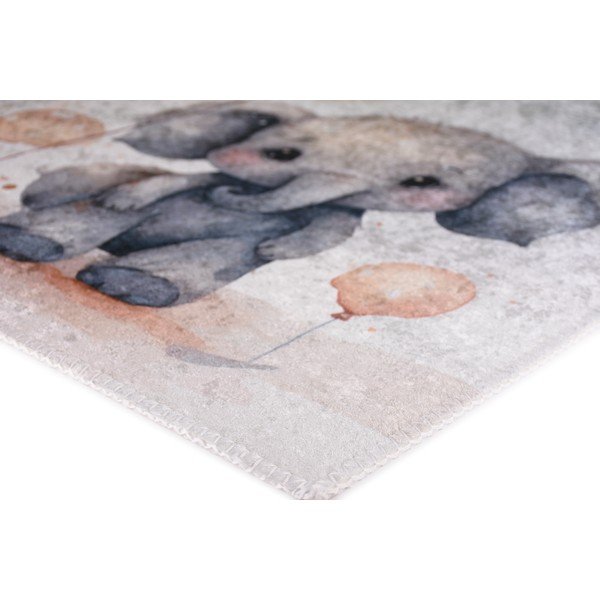 Svetlo siva otroška preproga 100x160 cm Baby Elephants – Vitaus-image-3