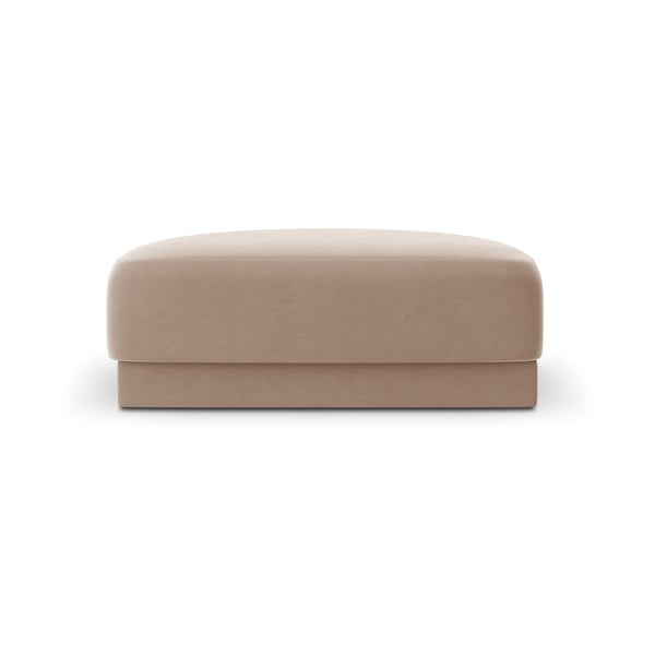 Bež žameten tabure Miley  – Micadoni Home-image-3