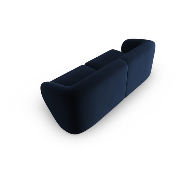 Modra žametna sedežna garnitura 188 cm Paolo – Milo Casa-image-3