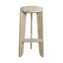 Barsko stol iz masivnega hrasta v naravni barvi (višina sedeža 75 cm) Eli – Blomus