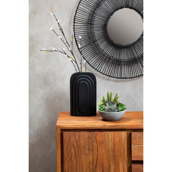 Komoda iz masivne akacije v temni naravni barvi 92x82x40 cm Simla – Premier Housewares-image-3