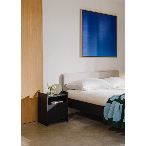 Črna nočna omarica s policami Toopt – noo.ma-image-4