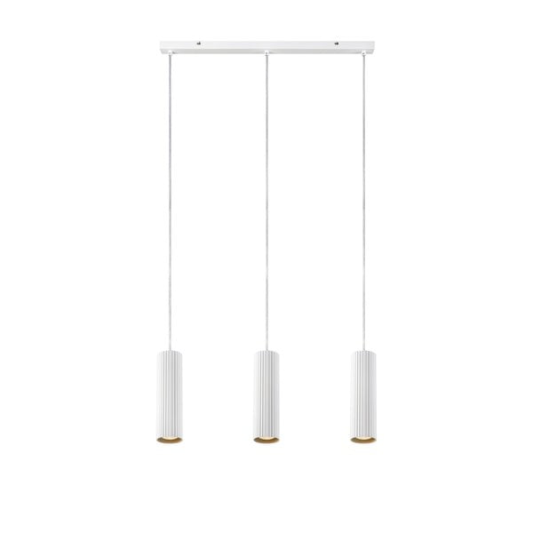 Bela viseča svetilka s kovinskim senčnikom 68x7 cm Costilla - Markslöjd