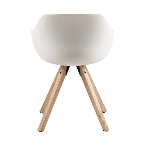 Belo-sivi oblazinjeni jedilni stoli v kompletu z nasloni za roke 2 ks Tina – Actona-image-3