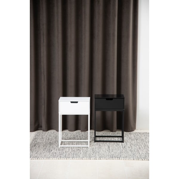 Črna nočna omarica Mitra - Actona-image-2